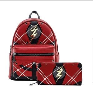 Loungefly Marvel Flash Mini Backpack & Wallet Set